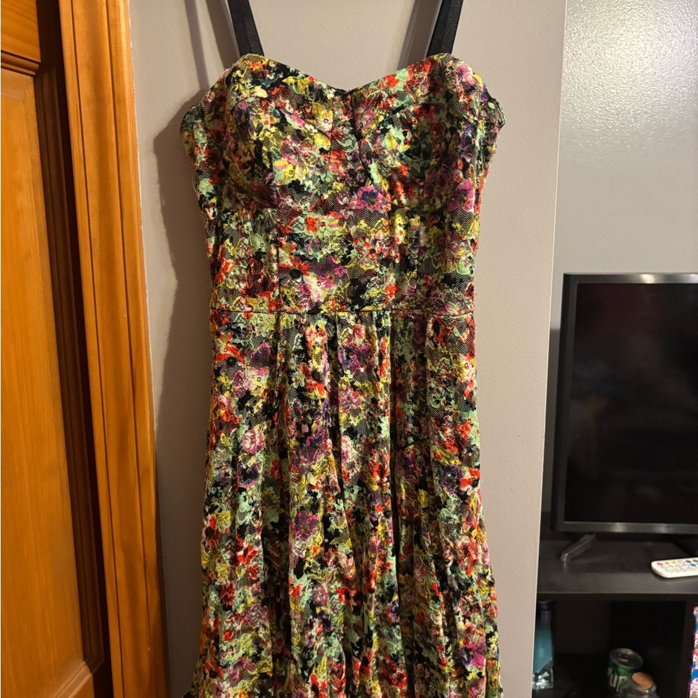 Vintage Floral Multicolor Dress